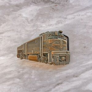 1980 Brass Locomotive Belt Buckle